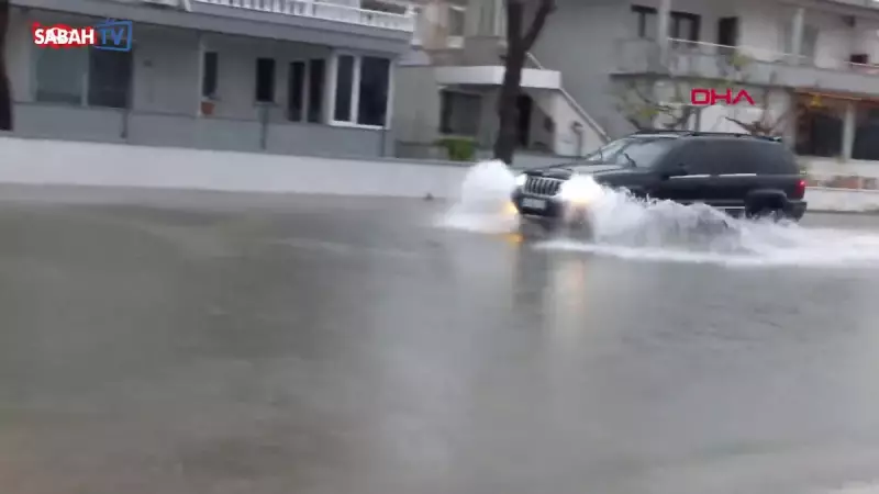 Balıkesir'de Sağanak Felaketi: Yollar Göle Döndü, Evler Sular Altında Kaldı