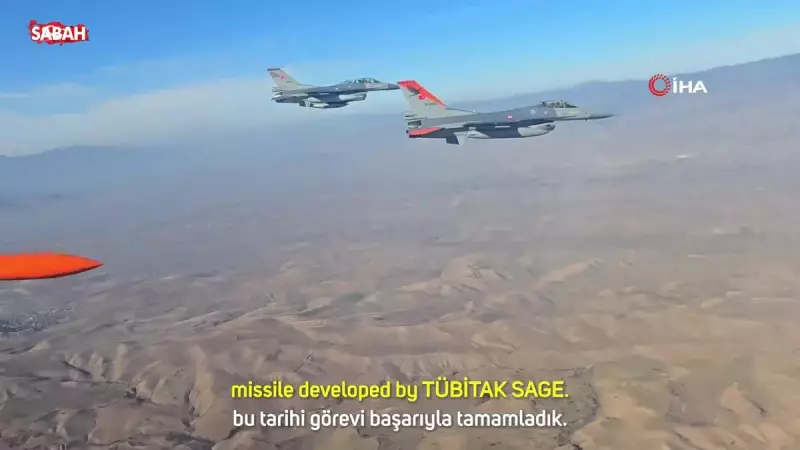Bayraktar KIZILELMA Tarihe Geçti: İlk Kez Hava-Hava Füzesiyle Jet Hedefini Vurdu