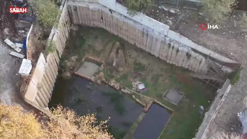 Beşiktaş'taki Tarihi Kazı Alanı Su Altında Kaldı! İnanılmaz Görüntüler