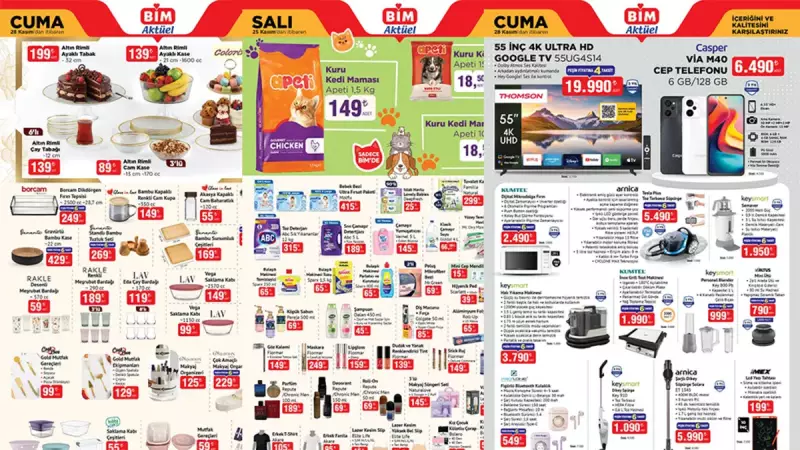 BİM 25-28 Kasım Aktüel Ürünleri: Semaver, Tıraş Makinesi ve Daha Fazlası