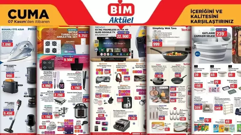 BİM'de Bu Cuma Fırtınası! Wok Tava'dan Ankastre Set'e, Şarjlı Süpürgeden İndirimlere Unutulmaz Kampanya