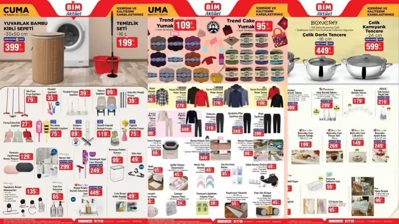 BİM'den 14-18 Kasım Fırsatları: Çelik Tencere ve Daha Fazlası