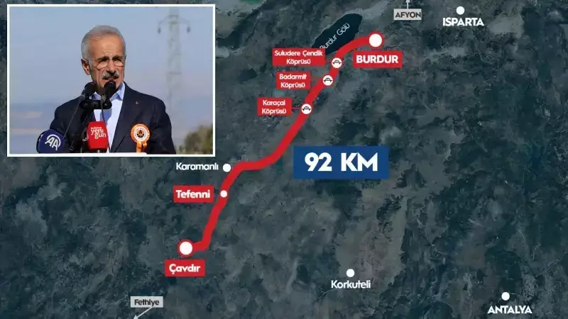 Burdur-Tefenni-Çavdır Yolu Tamamlandı: Yıllık 831 Milyon Lira Cebimizde Kalacak!