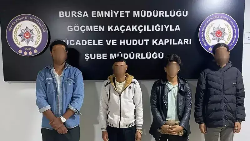 Bursa'da Göçmen Kaçakçılığı Operasyonu: 3 Tutuklama