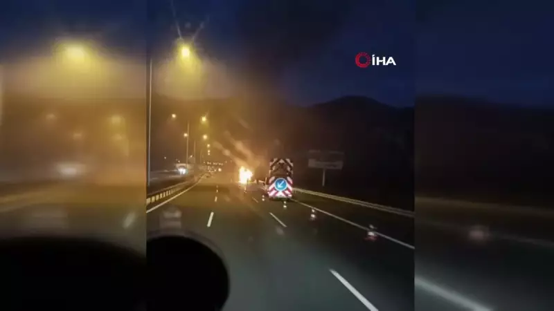 Bursa'da Ortaokul Öğrencilerini Taşıyan Otobüs Alev Aldı: Tünel Yakınında Tehlike Anları