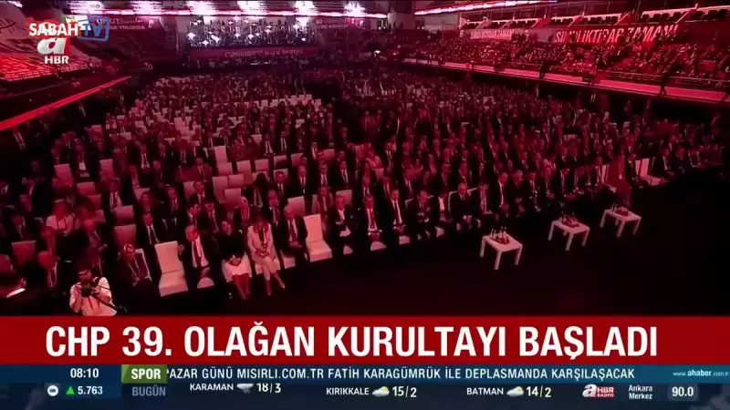 CHP 39. Olağan Kurultayı Ankara'da Başladı: Özgür Özel'e Destek Oyları Merak Ediliyor