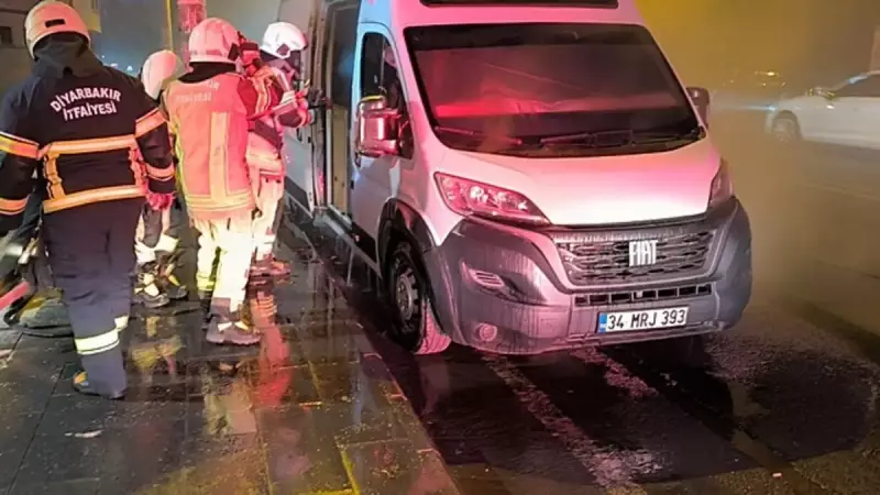 Diyarbakır'da Park Eden Karavanda Yangın: İtfaiye Müdahalesi