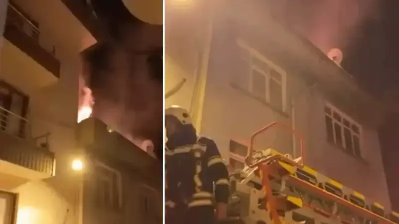 Elazığ'da 4 Katlı Apartmanda Yangın: Panik Anları