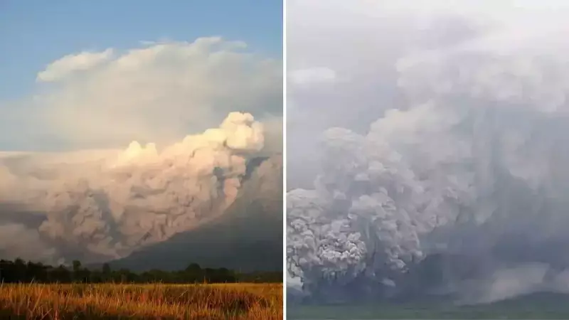 Endonezya'da Semeru Yanardağı Patladı: Alarm Seviyesi En Yükseğe Çıkarıldı