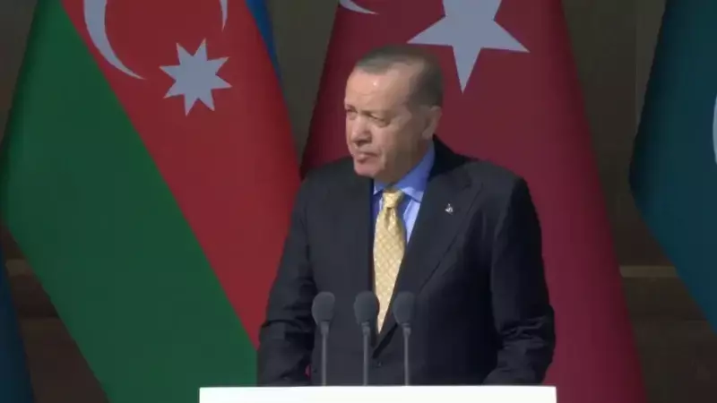 Erdoğan Bakü'de Zafer Günü Töreni'nde Konuştu: 2 Devlet Tek Millet