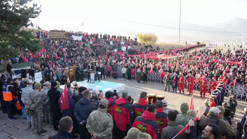 Erzurum'da Aziziye Tabyaları'nda 148 Yıl Sonra Anma Yürüyüşü