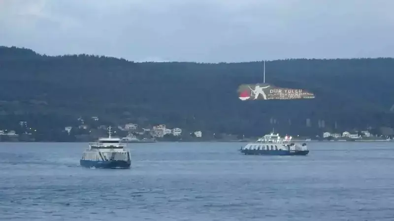 Fırtına Gestaş'ın feribot seferlerini vurdu: Bozcaada ve Gökçeada'da iptaller