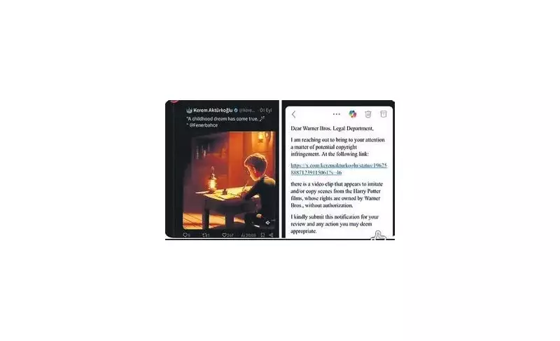 Galatasaraylı Taraftar Kerem Aktürkoğlu'nu Warner Bros'a İhbar Etti