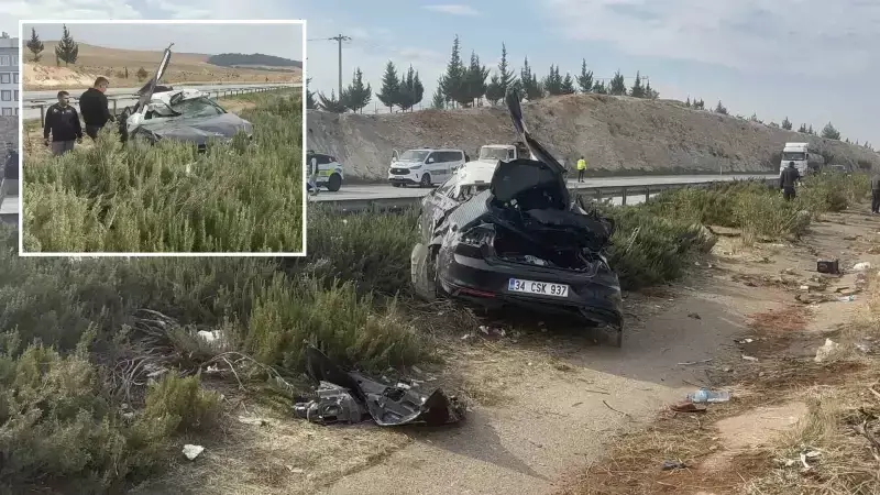 Gaziantep'te Feci Otoyol Kazası: 1 Ölü, 4 Yaralı