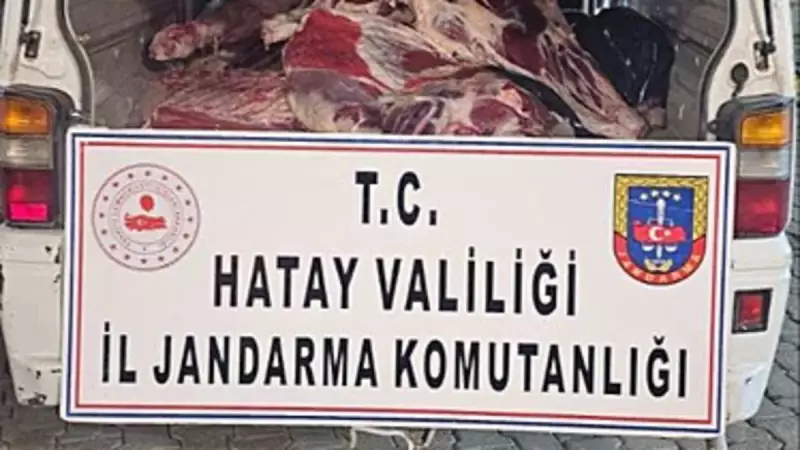 Hatay'da Menşei Belirsiz 1 Ton Kırmızı Et Ele Geçirildi