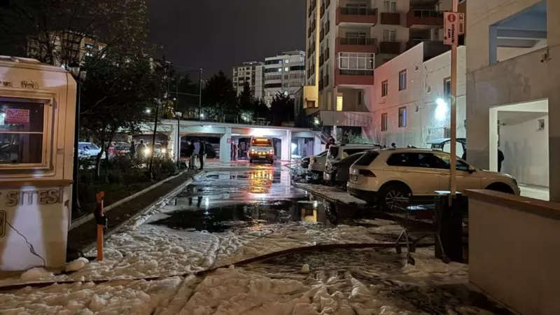 Kahramanmaraş'ta Otopark Yangını: 18 Kişi Tahliye Edildi