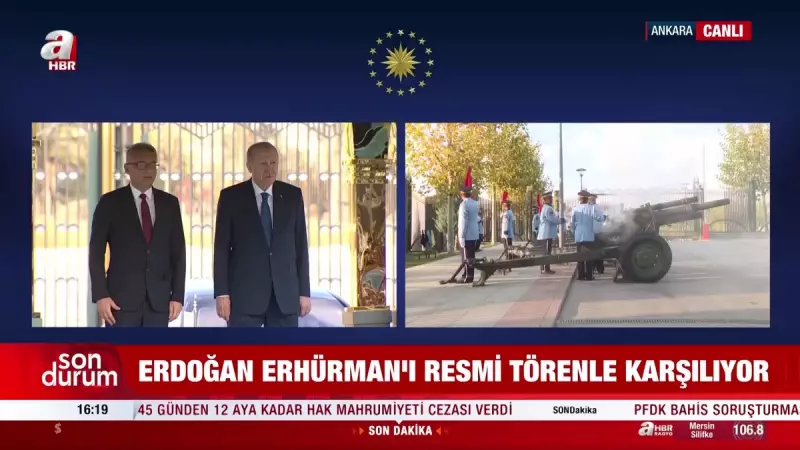 KKTC Cumhurbaşkanı Erhürman'ın Ankara Ziyareti: Resmi Törenle Karşılama