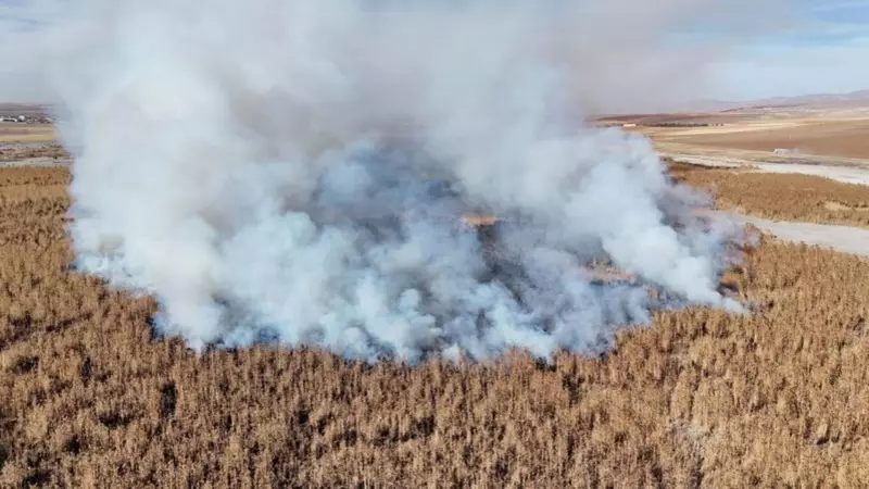 Konya Gök Gölü Yangını 2. Gündür Devam Ediyor: 50 Hektar Yanıyor
