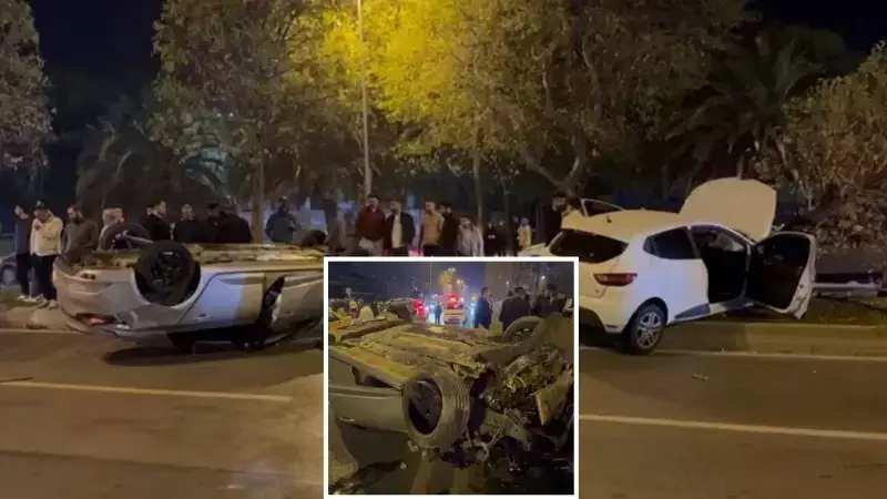 Kordonboyu'nda Feci Kaza: 5 Yaralı, Trafik Felç Oldu