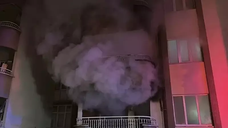 Kütahya'da 8 Katlı Apartmanda Çıkan Yangında 1 Ölü