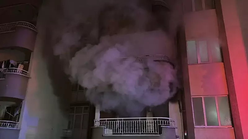 Kütahya'da 8 Katlı Apartmanda Yangın: 1 Ölü, 2 Yaralı