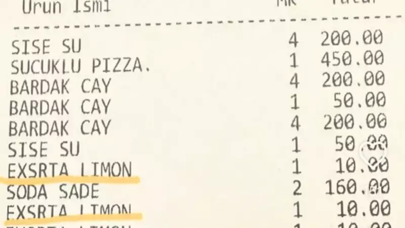 Kuzguncuk'ta Limon Şoku: 10 Lira Ek Ücret Tepki Çekti