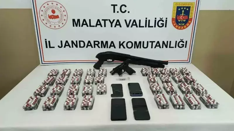 Malatya'da uyuşturucu operasyonu: 1.922 sentetik hap ele geçirildi
