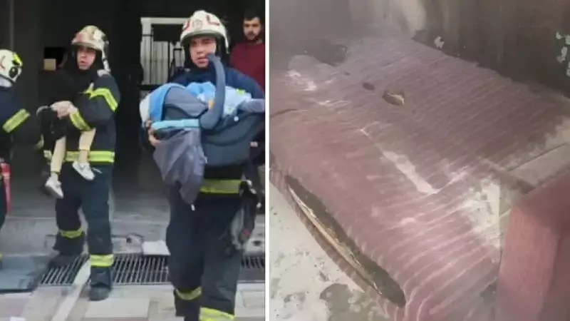 Merkezefendi'de Çıkan Yangında 17 Çocuk Kurtarıldı