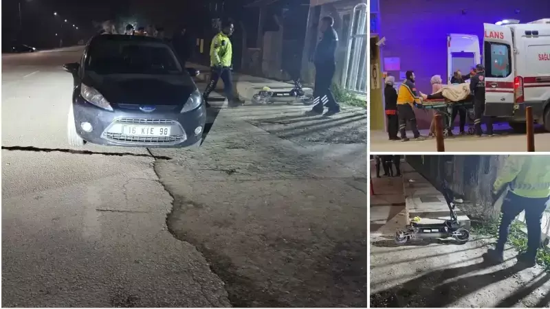 İnegöl'de Skuter-Otomobil Çarpışması: 1 Ağır Yaralı