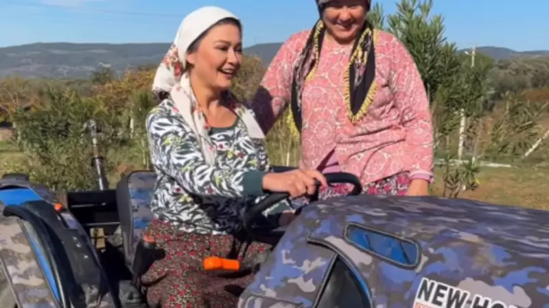 Nurgül Yeşilçay Köy Hayatını Benimsedi: Traktör ve Testere Kullandı