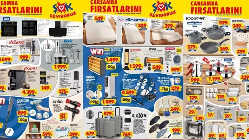 ŞOK 12-18 Kasım Aktüel Kataloğu: Dikey Süpürge ve Tencerelerde Fırsat
