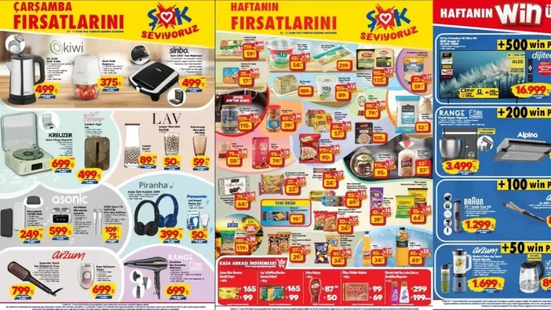 ŞOK Market'te Haftanın Fırsatları Ateşi! Şarjlı Doğrayıcı, Süper Battaniye ve Daha Fazlası