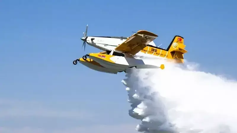 Orman Genel Müdürlüğü'ne Ait Yangın Söndürme Uçağı ile İrtibat Kesildi