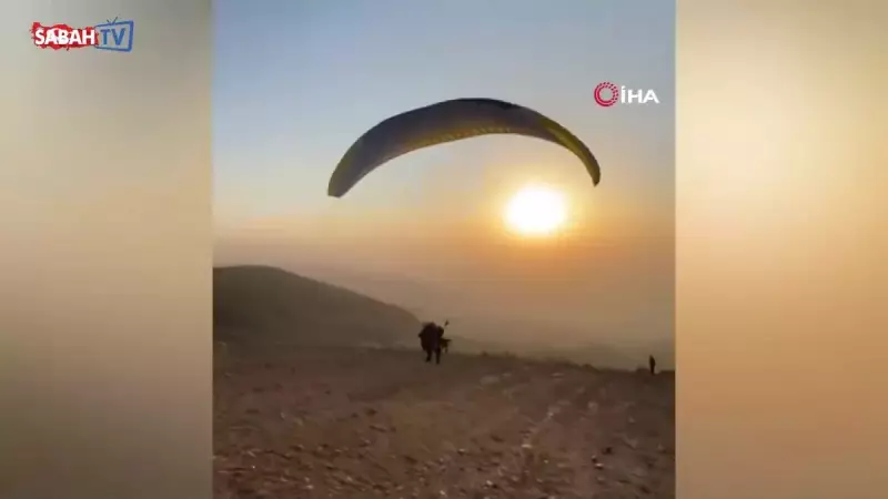 Osmaniye Festivalinde Paraşütçü Korku Dolu Anlar Yaşadı