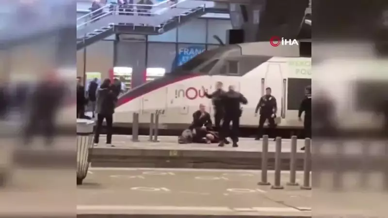 Paris'te Tren Garında Bıçaklı Saldırgan Polis Tarafından Vuruldu