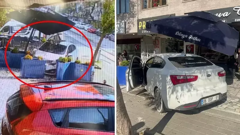 Pastaneye Giren Otomobil: Çukura Düşmemek İçin Yaptığı Manevra Felaketle Sonuçlandı!