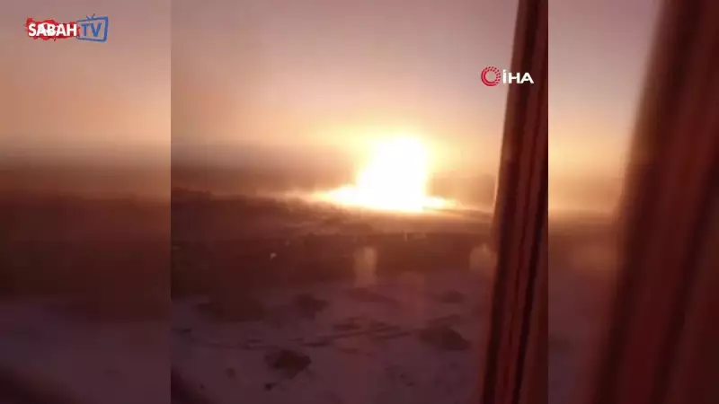 Rusya'nın Omsk Bölgesi'nde Doğalgaz Boru Hattında Patlama: Alev Topu Gökyüzünü Aydınlattı