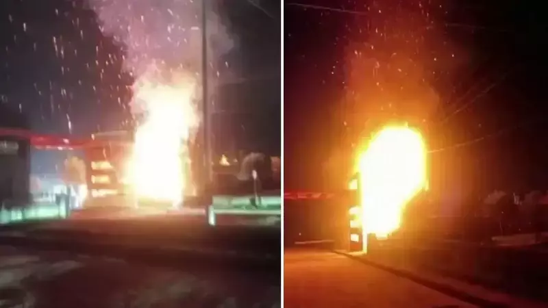 Sakarya Kaynarca'da Trafo Patladı: Anlar Kamerada