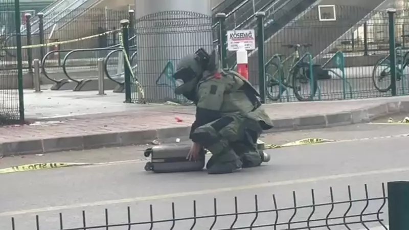 Sakarya'da Tren İstasyonunda Bomba Panığı! Şüpheli Çanta Fünyeyle Havaya Uçuruldu