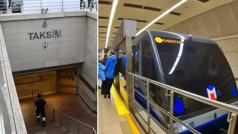 İstanbul'da 25 Kasım'da Taksim Metro ve Füniküler Kapalı