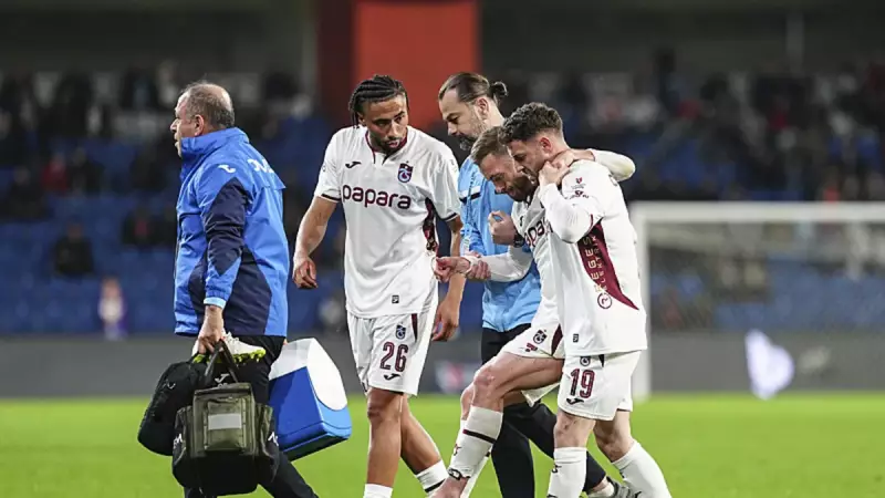 Trabzonspor'da Edin Visca Sakatlandı! Festy Ebosele Kırmızı Kart Gördü