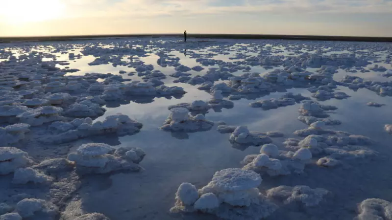 Tuz Gölü'ndeki Doğal Sanat: Tuz Kütleleri Fotoğrafçıları Büyülüyor