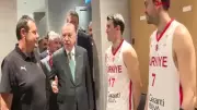 Başkan Erdoğan, A Milli Basketbol Takımı'nın Zaferinde Tribündeydi