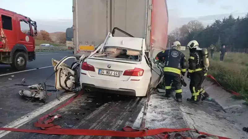 18 Yaşındaki Genç Sürücü, Kuzey Marmara Otoyolu'nda Tırın Altında Can Verdi