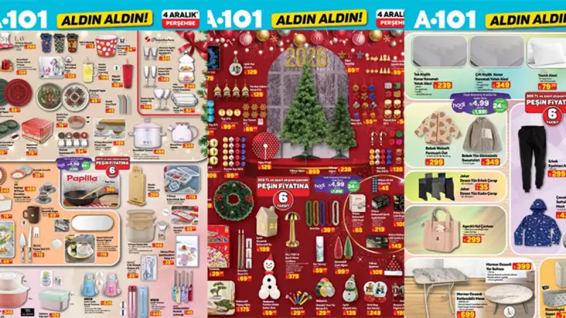 A101 4 Aralık Aktüel Fırsatları: Yılbaşı Süsleri, Baskül ve Daha Fazlası