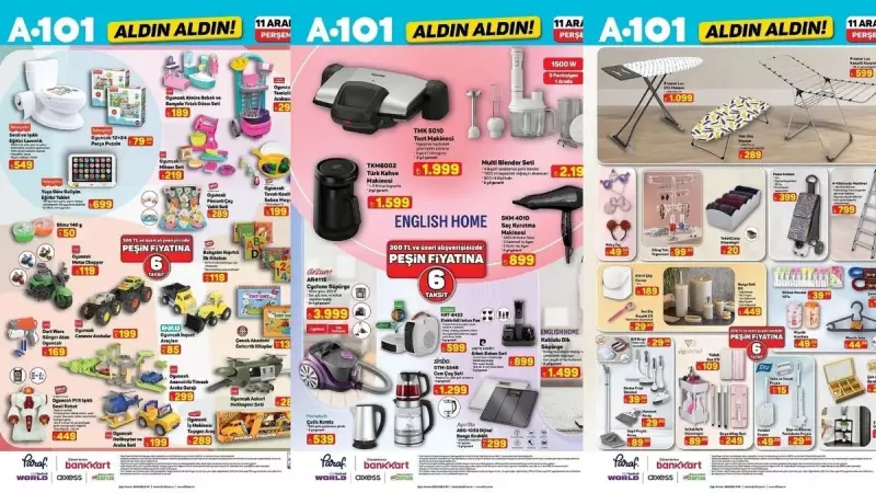 A101 Perşembe Aktüelinde Bu Hafta: Ütü Masası, Kurutmalık, Valiz