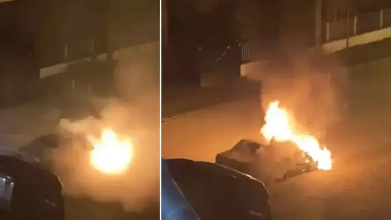 Aşağı Soku'da Seyir Halindeki Araç Alev Aldı: Yangın Kontrol Altına Alındı