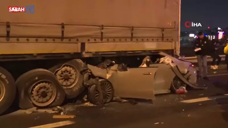 Ankara Çevreyolunda Feci Kaza: Otomobil Tırın Altına Girdi, 2 Ölü