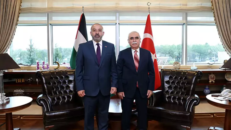 AYM Başkanı Özkaya, Filistin Başsavcısı Al-Khatib'i Kabul Etti