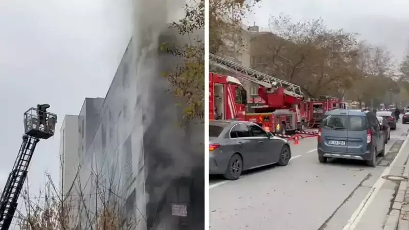 Bağdat Caddesi'nde 5 Katlı Binada Yangın: Cadde Trafiğe Kapatıldı